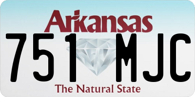 AR license plate 751MJC
