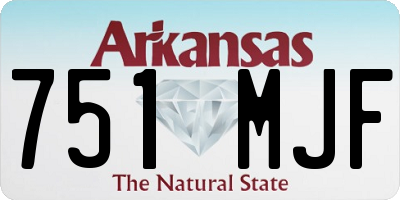 AR license plate 751MJF