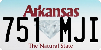 AR license plate 751MJI