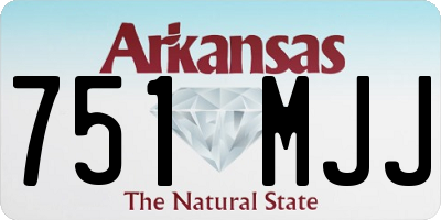 AR license plate 751MJJ