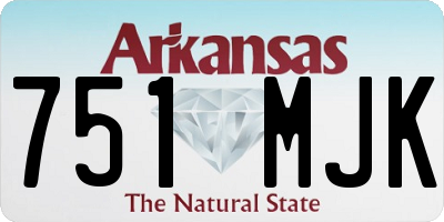 AR license plate 751MJK