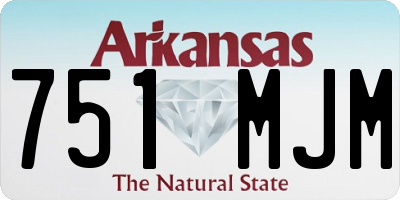 AR license plate 751MJM
