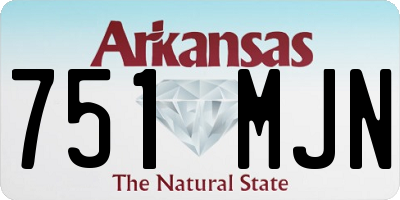 AR license plate 751MJN