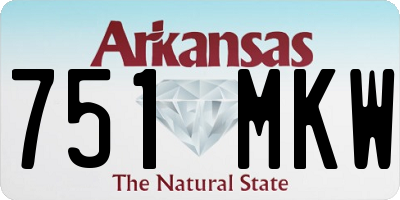 AR license plate 751MKW