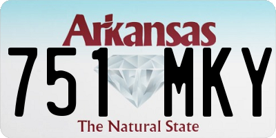 AR license plate 751MKY