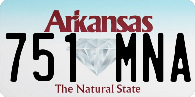 AR license plate 751MNA
