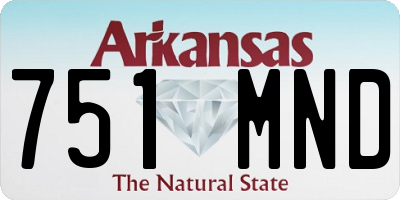 AR license plate 751MND