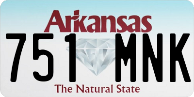 AR license plate 751MNK