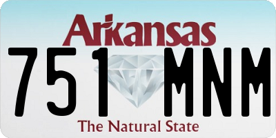 AR license plate 751MNM