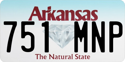 AR license plate 751MNP