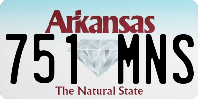AR license plate 751MNS