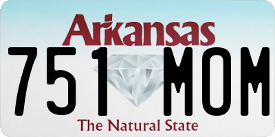 AR license plate 751MOM