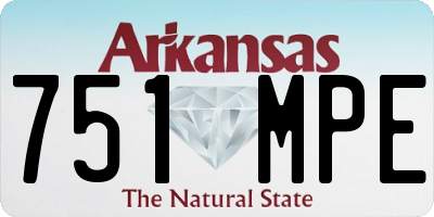AR license plate 751MPE