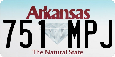 AR license plate 751MPJ