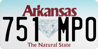 AR license plate 751MPO