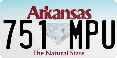 AR license plate 751MPU