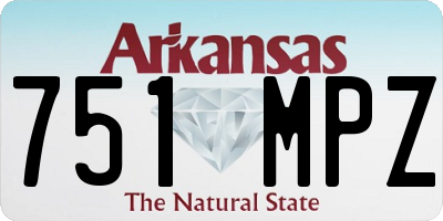 AR license plate 751MPZ