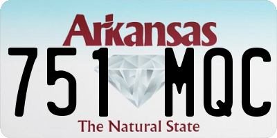 AR license plate 751MQC