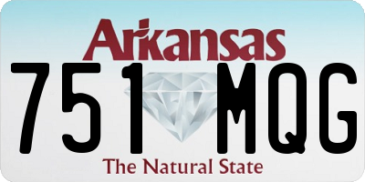 AR license plate 751MQG
