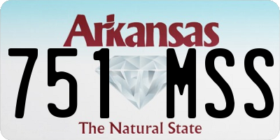 AR license plate 751MSS