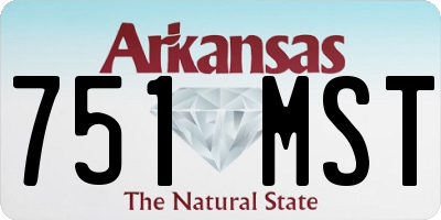 AR license plate 751MST