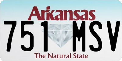 AR license plate 751MSV