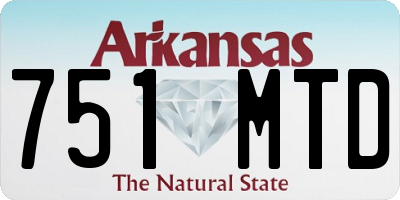 AR license plate 751MTD