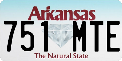 AR license plate 751MTE