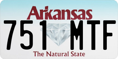 AR license plate 751MTF
