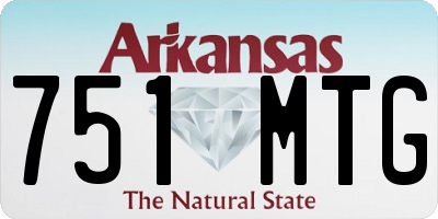 AR license plate 751MTG