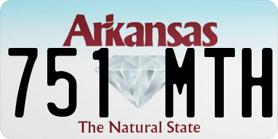 AR license plate 751MTH