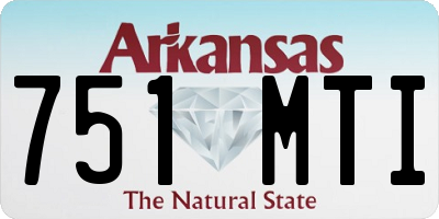 AR license plate 751MTI