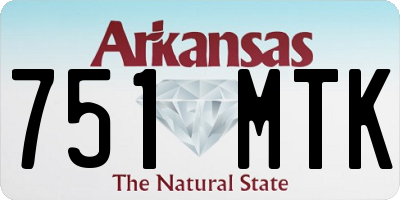 AR license plate 751MTK