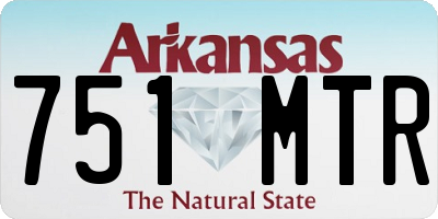 AR license plate 751MTR