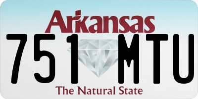 AR license plate 751MTU