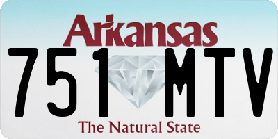 AR license plate 751MTV