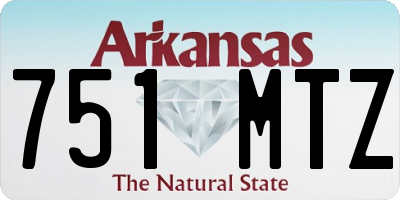AR license plate 751MTZ