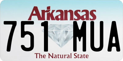 AR license plate 751MUA