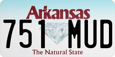 AR license plate 751MUD