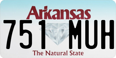 AR license plate 751MUH