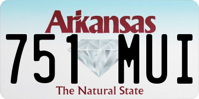 AR license plate 751MUI