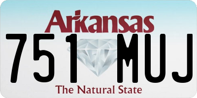 AR license plate 751MUJ