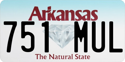AR license plate 751MUL