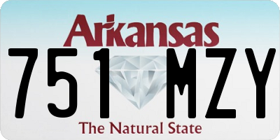 AR license plate 751MZY