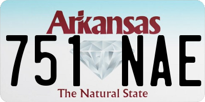 AR license plate 751NAE