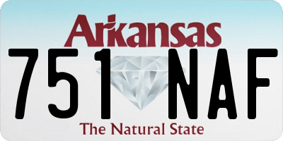 AR license plate 751NAF