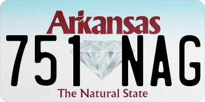AR license plate 751NAG
