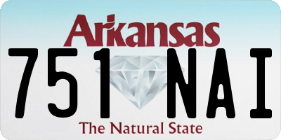 AR license plate 751NAI