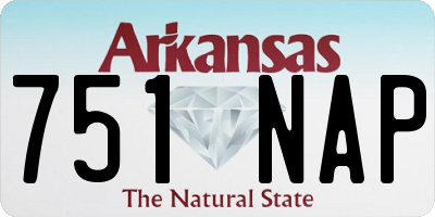 AR license plate 751NAP