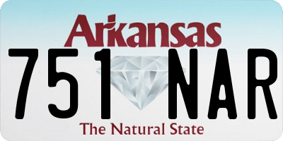 AR license plate 751NAR